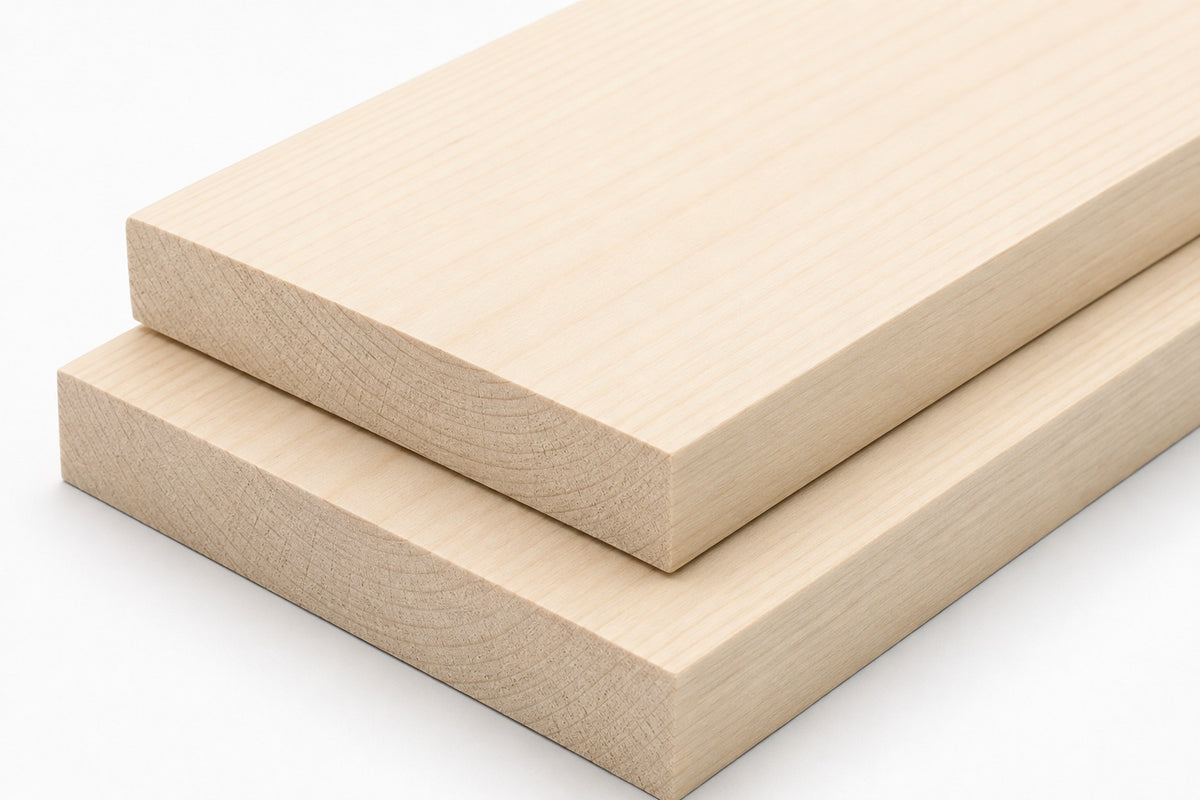 Lime Hardwood Board PAR Planed Timber | Choose Size | Kiln Dried Lime