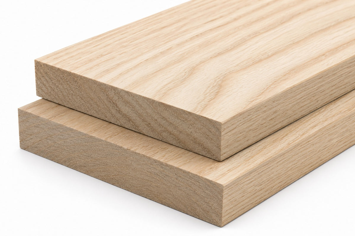 Ash Hardwood Board PAR Planed Timber | Choose Size | Kiln Dried American Ash