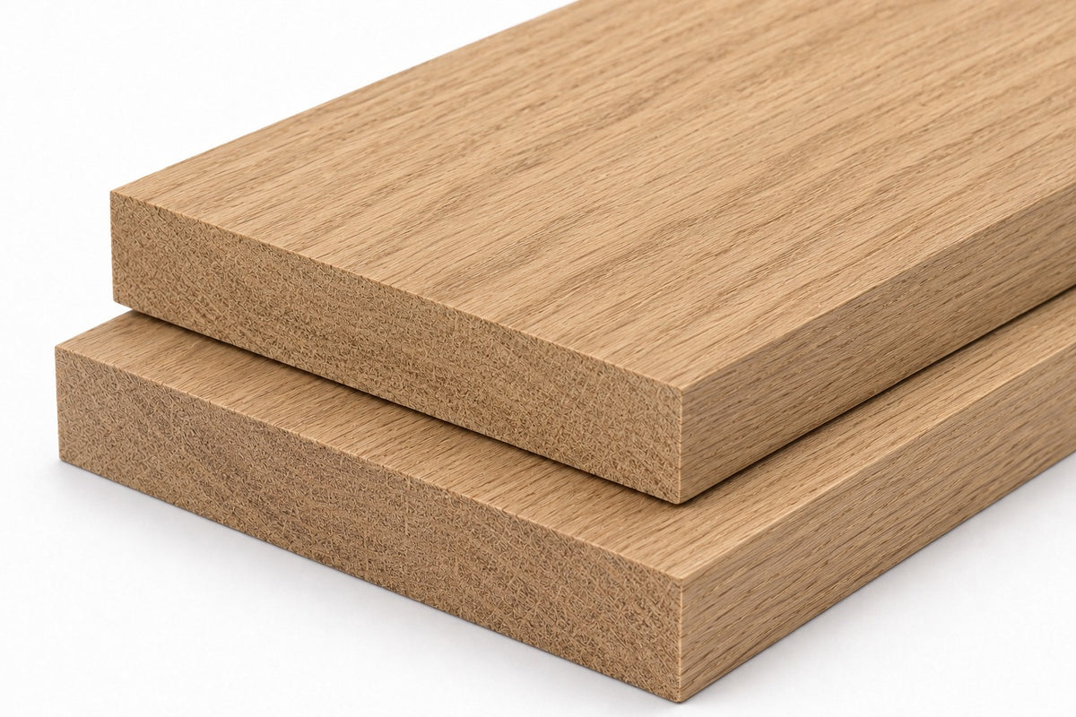 European Oak Hardwood Board PAR Planed Timber | Choose Size | Kiln Dried Oak